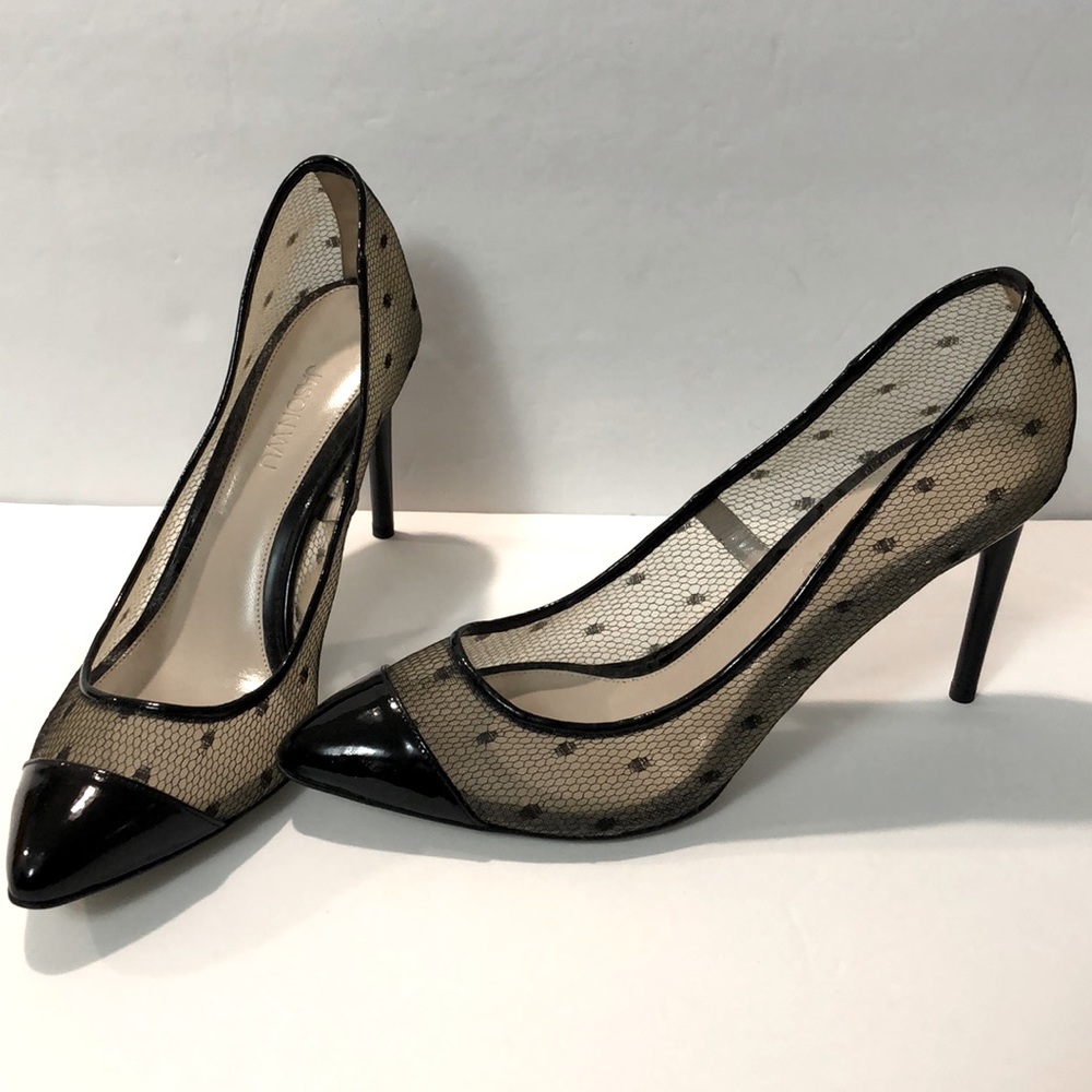 Jason Wu Dovima pumps. Sheer mesh point d’sprit fabric.  Size 38.